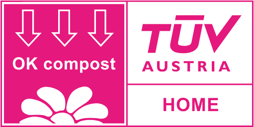 Marque OK compost HOME délivrée par TÜV Austria.